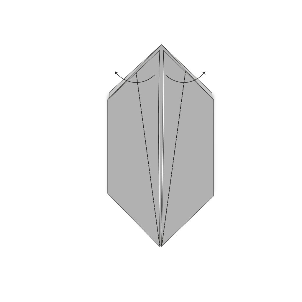 origami balloon rabbit diagram step 13