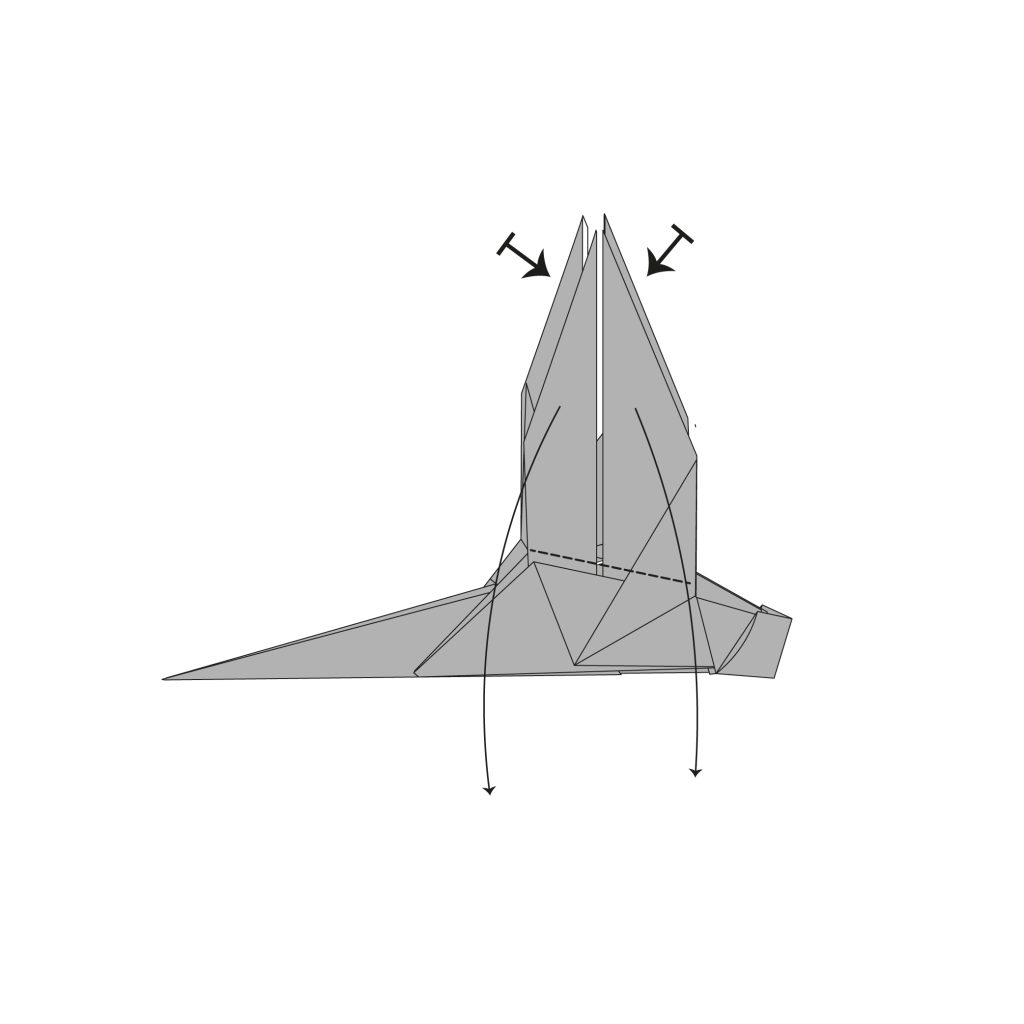 origami dragonfly diagram step 16