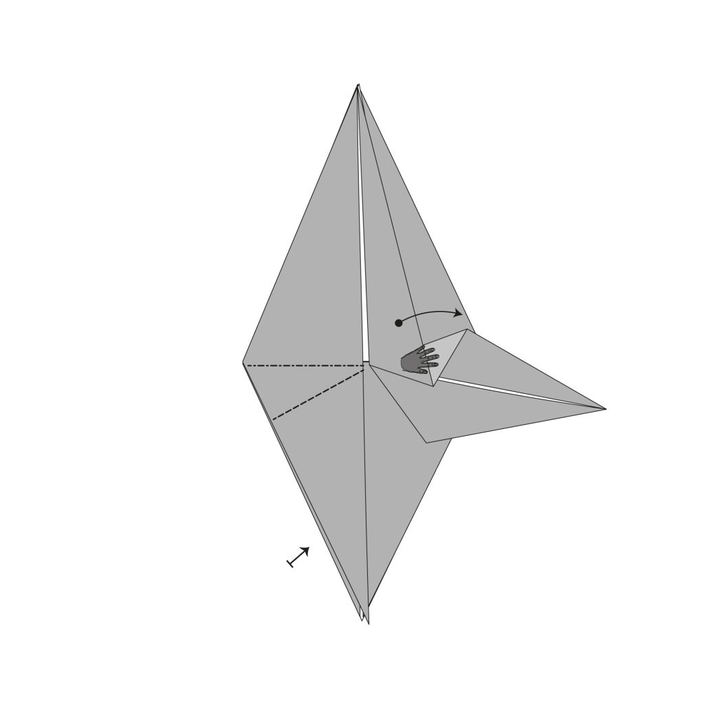 origami dragonfly diagram step 8.3