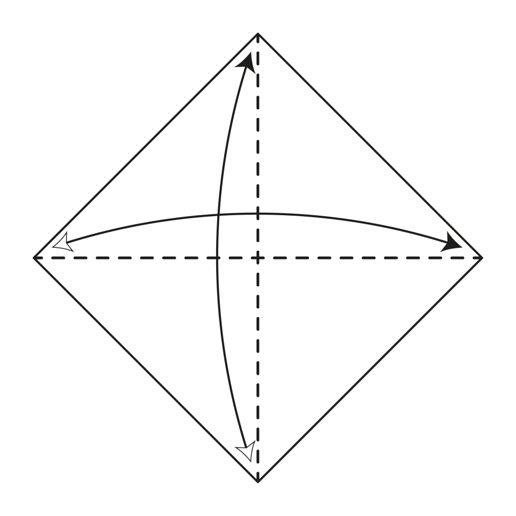 origami angel diagram step 1