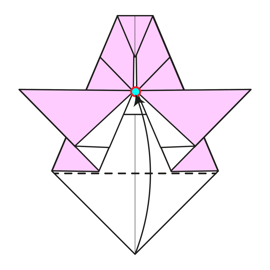 origami angel diagram step 10