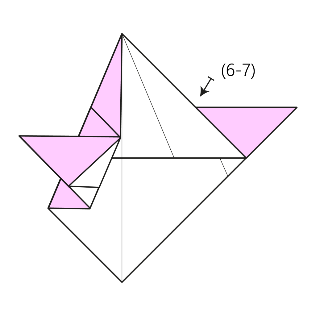 origami angel diagram step 8