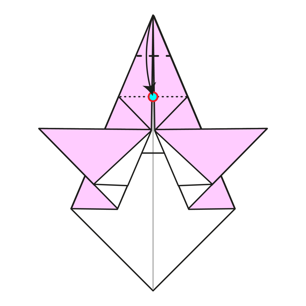 origami angel diagram step 9