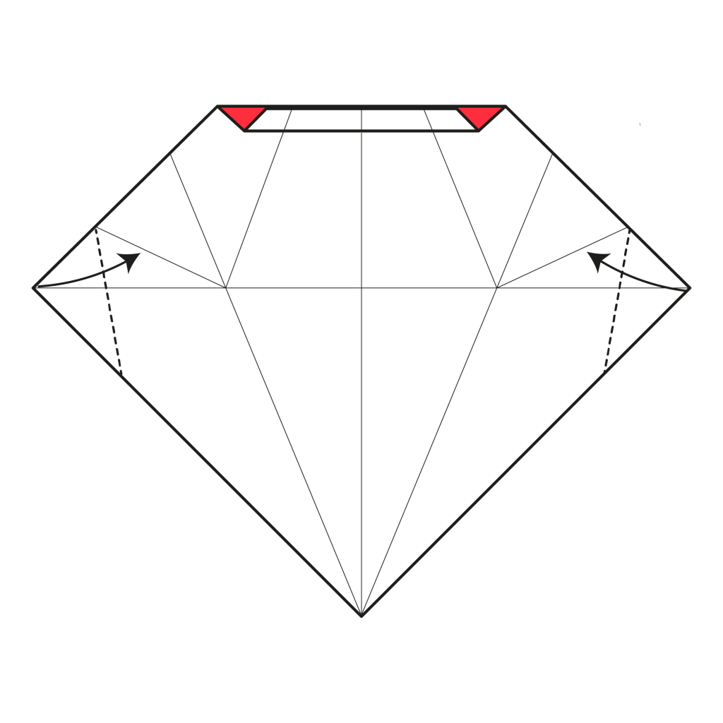 origami santa diagram step 11