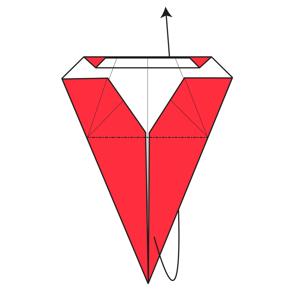 origami santa diagram step 13