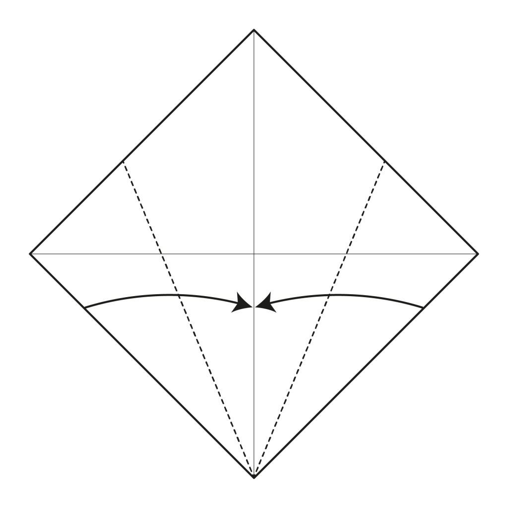 origami santa diagram step 2