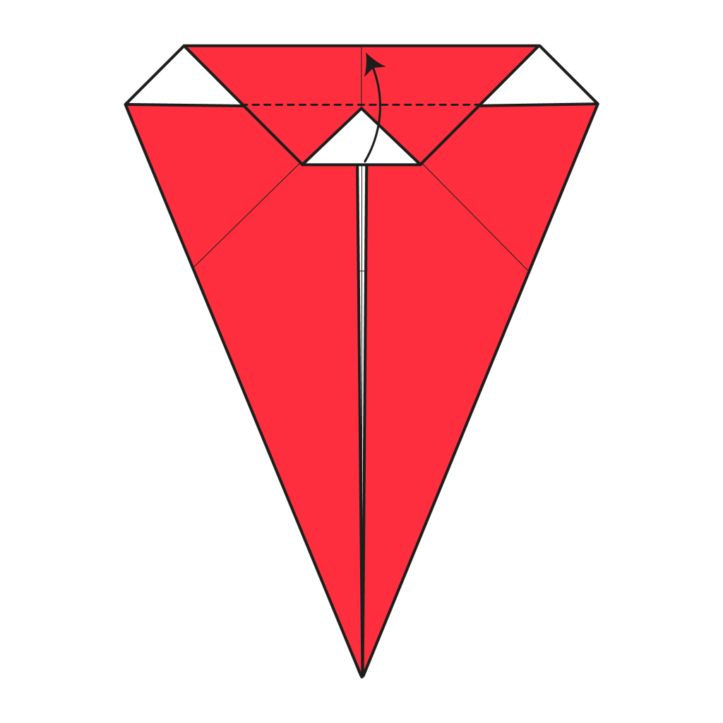 origami santa diagram step 6