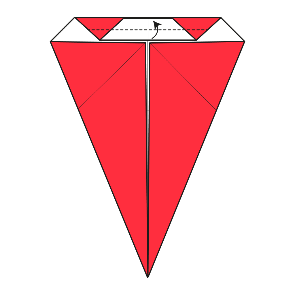 origami santa diagram step 7