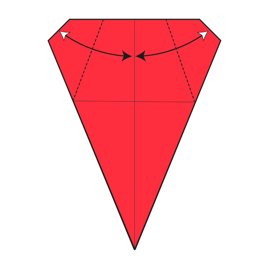 origami santa diagram step 9